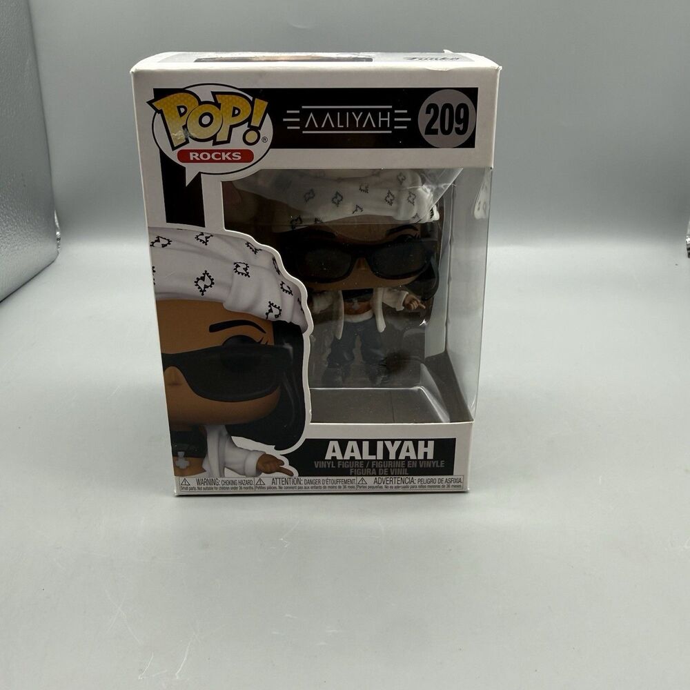 Funko Pop Rocks Aaliyah 209 Princess of R&B Singer Music MTV Toy Vinyl Figure